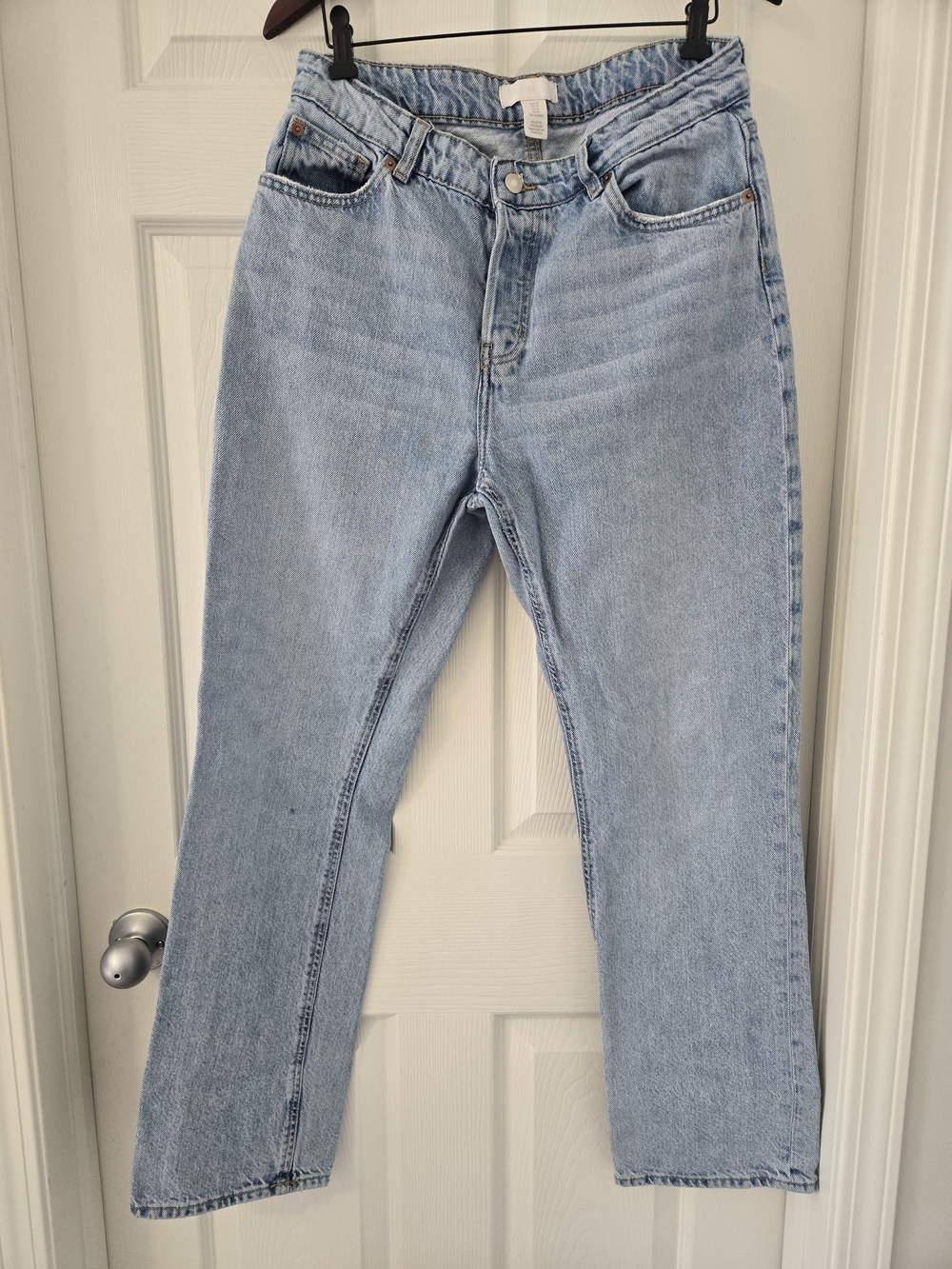 Womens H&M 90s Loose Light Blue Jeans